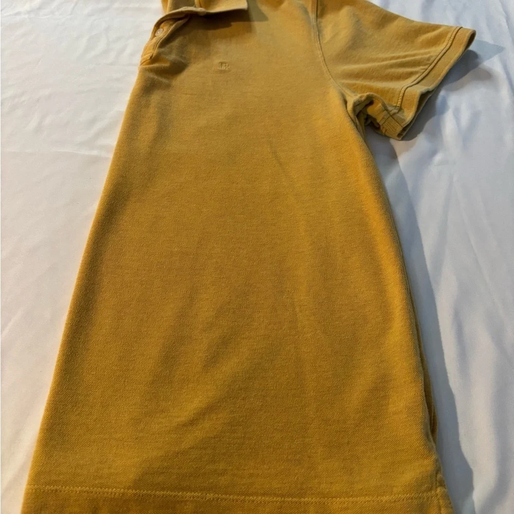 Banana Republic Yellow Polo Shirt Classic Knit